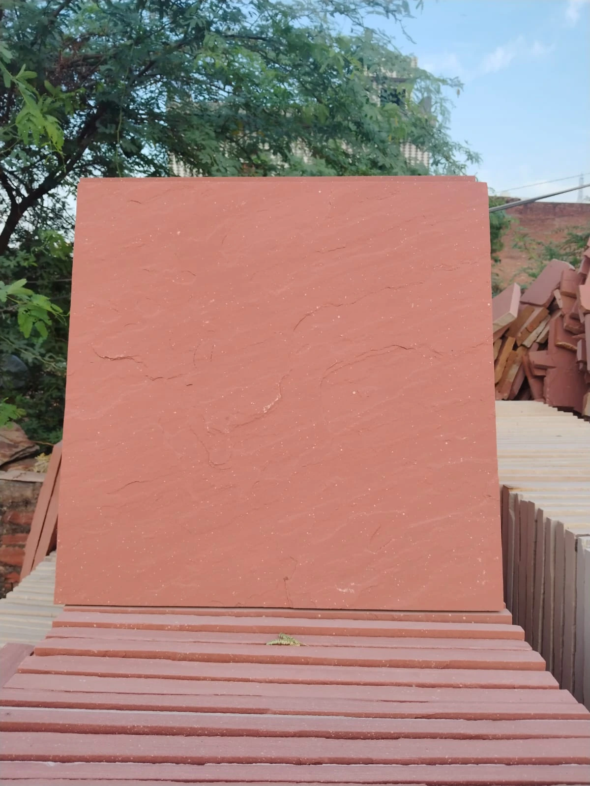 Dholpur Red Sandstone Tiles