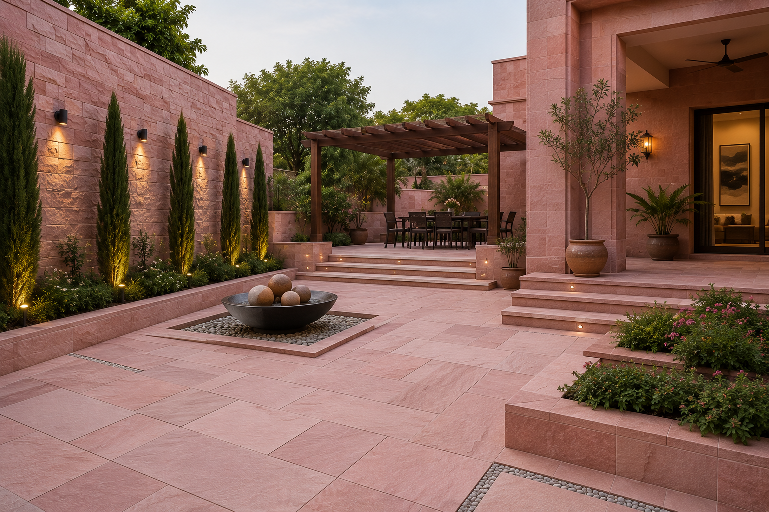 Bansi Paharpur Pink Sandstone Supplier in UAE