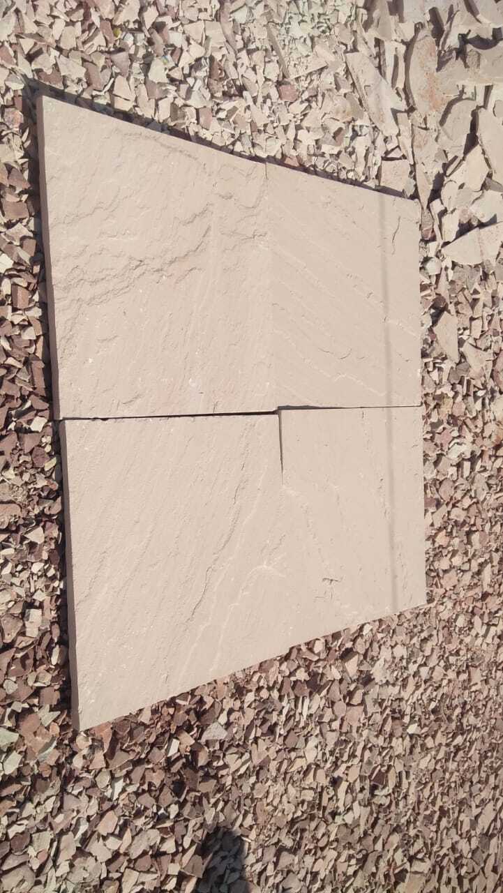 Dholpur Beige Sandstone machine cut finish texture