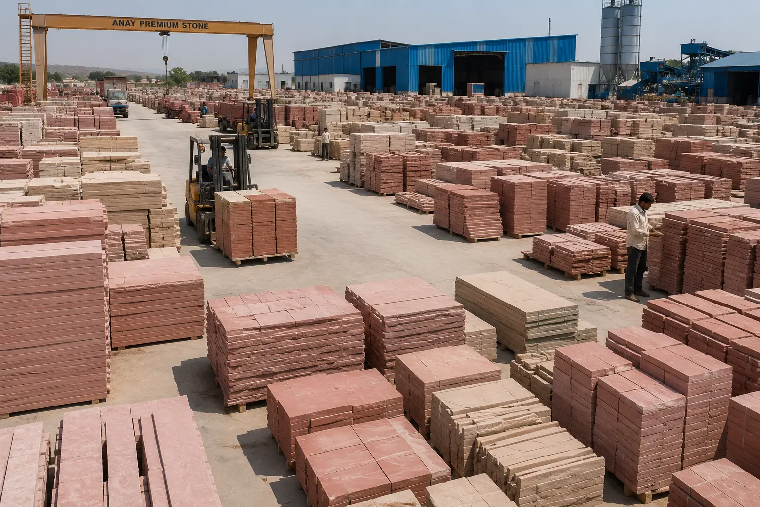 Bulk sandstone supply and distribution across India