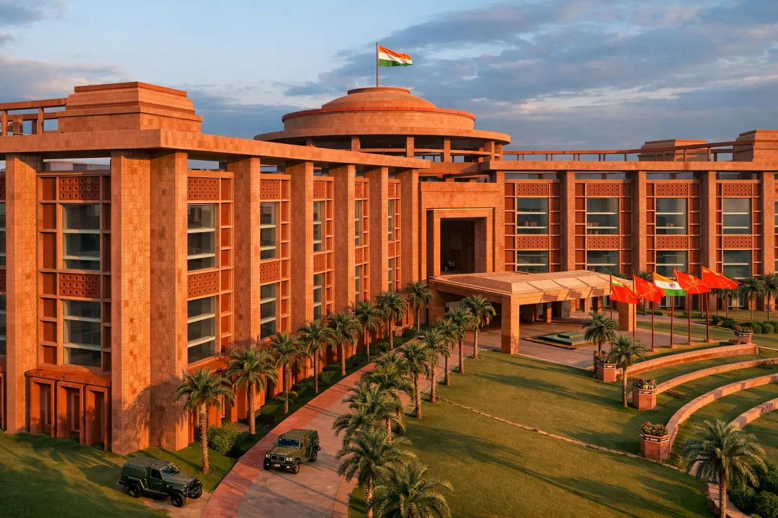 Dholpur Red Sandstone Defense Infrastructure Projects