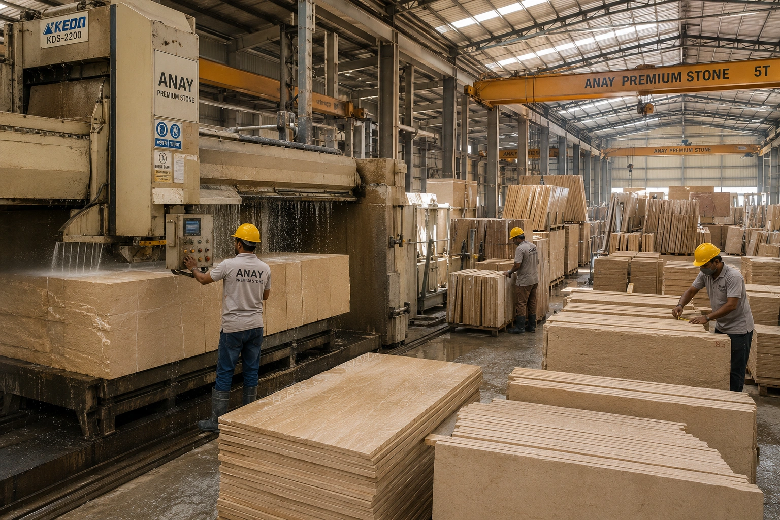 Dholpur Beige Sandstone manufacturing facility