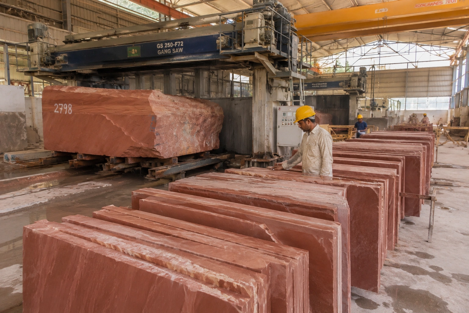 Dholpur Red Sandstone manufacturing facility