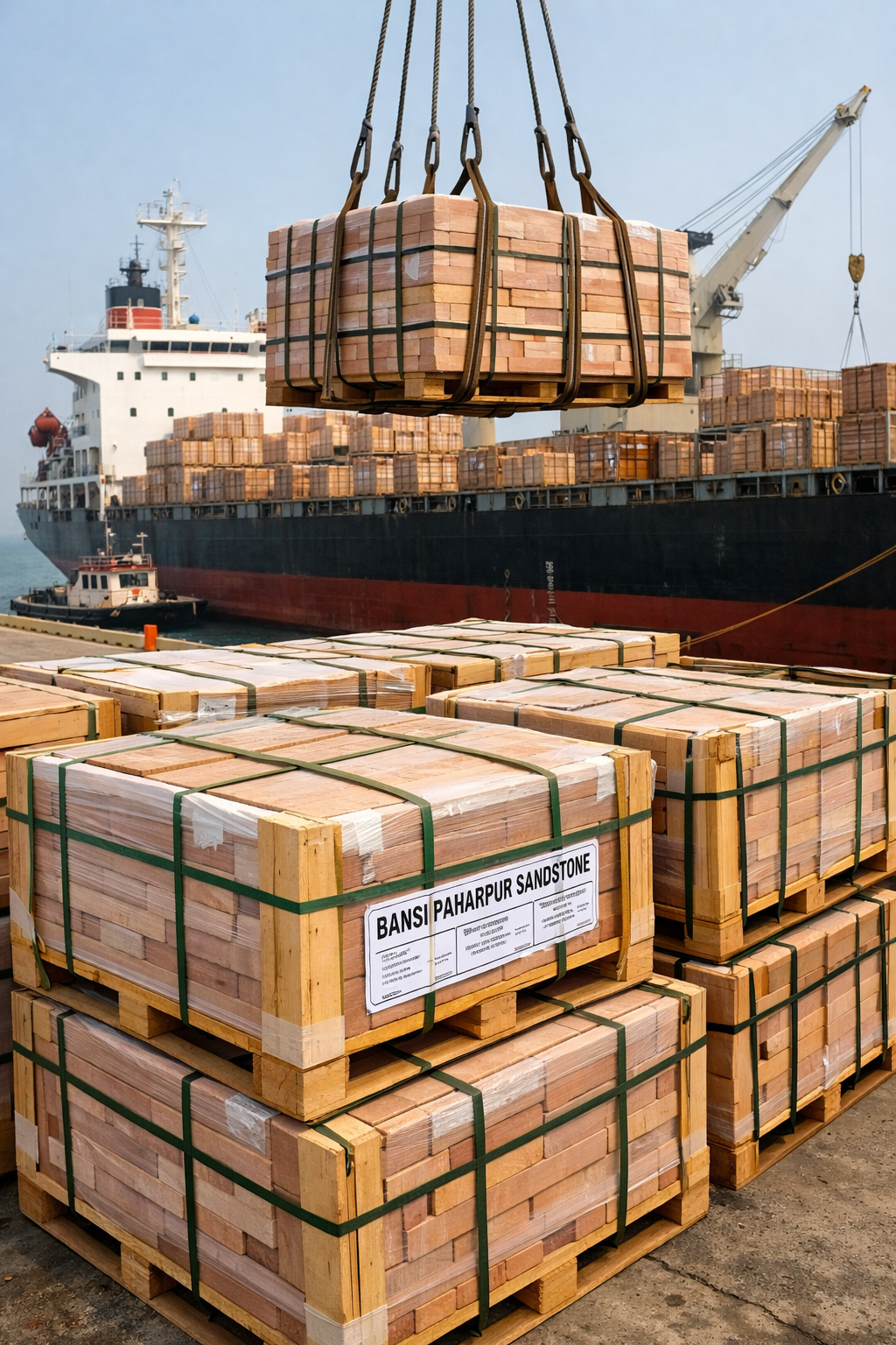 Bansi Paharpur Pink Sandstone architectural project