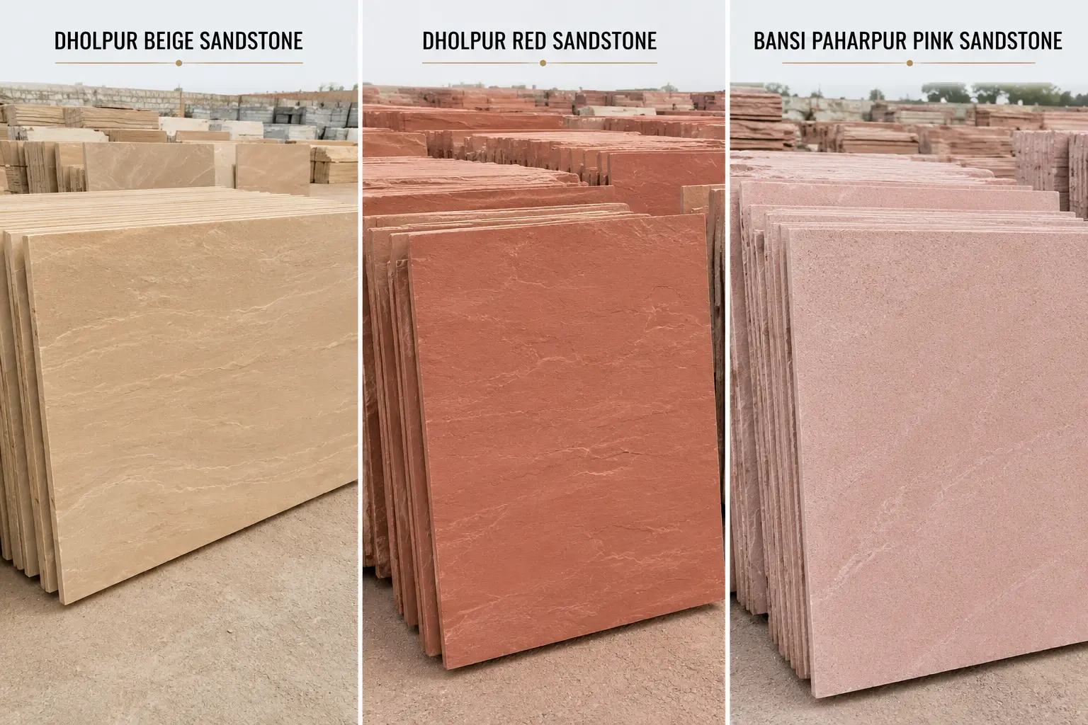 Premium Indian sandstone products supplied by ANAY Premium Stone