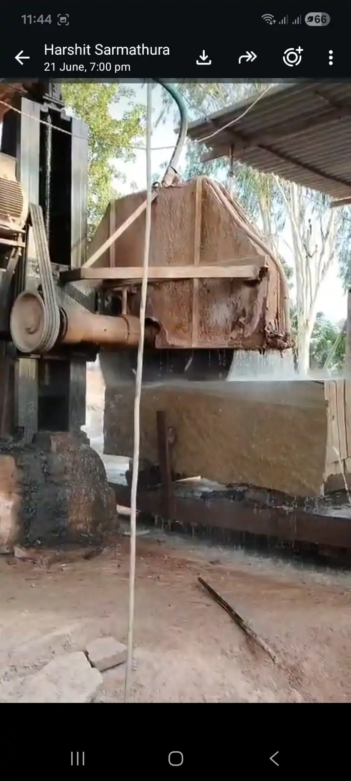Surface Finishing of Sandstone