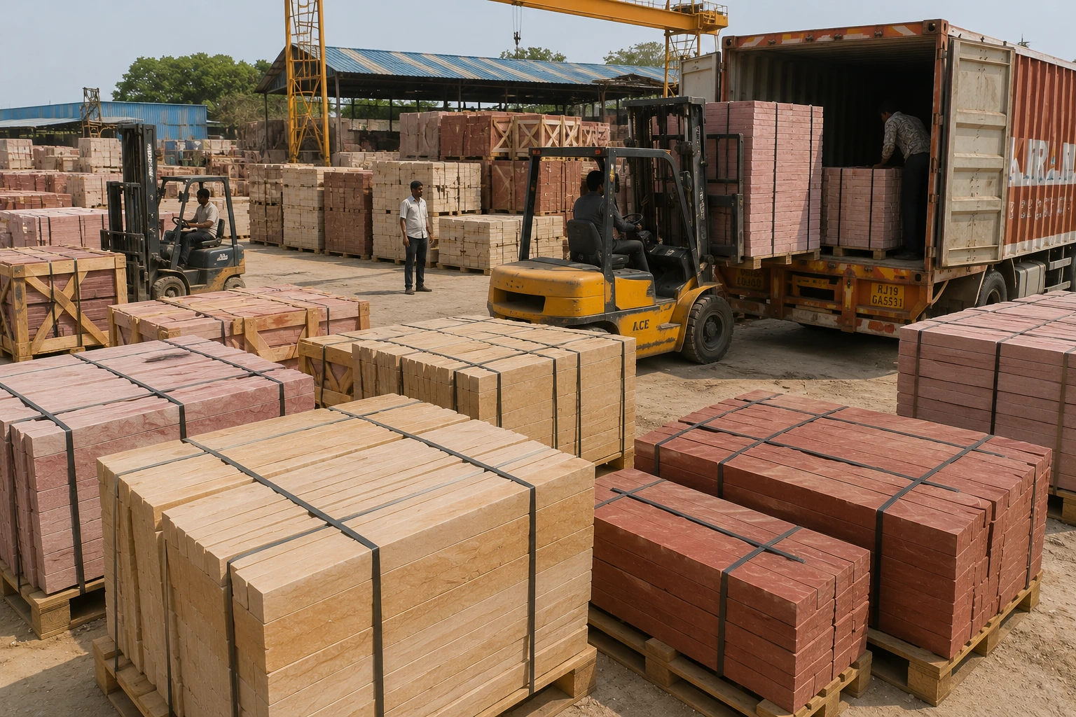 Wholesale sandstone dispatch and bulk supply operations